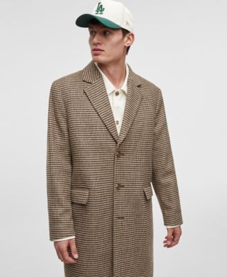Mode of One Men's Houndstooth Top Coat, Exclusively at Macy's - Macy's