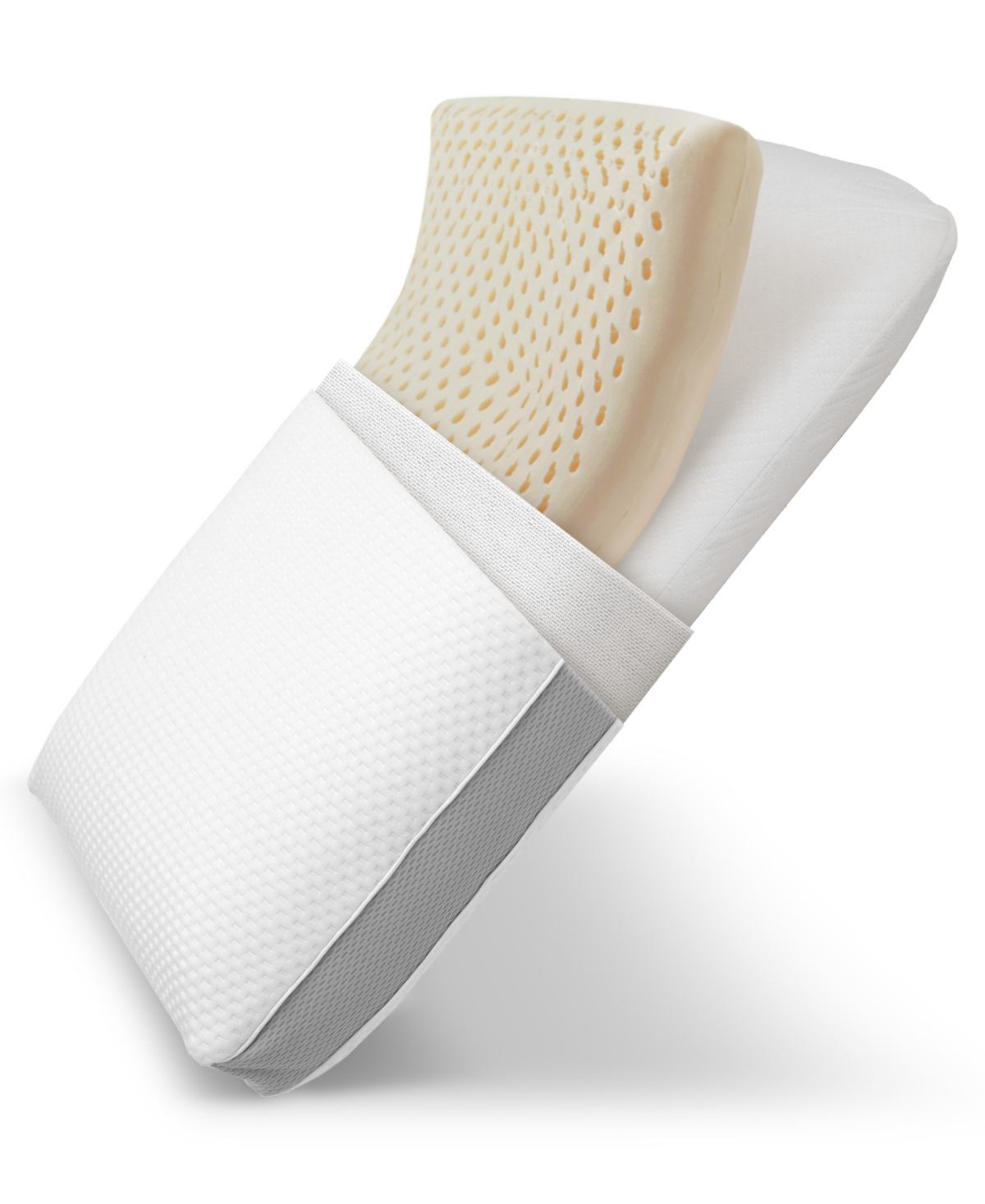 Cheer Collection Dual-sided Memory Foam Pillow, Standard In White
