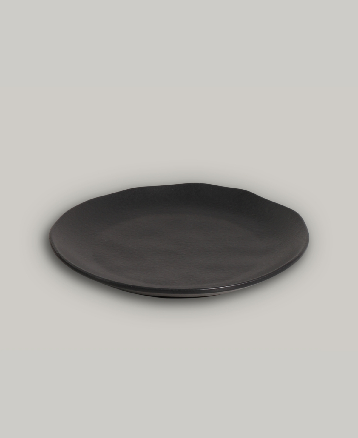 Porto Brasil Stoneware Dinner Plates, Set Of 6 In Matte Black