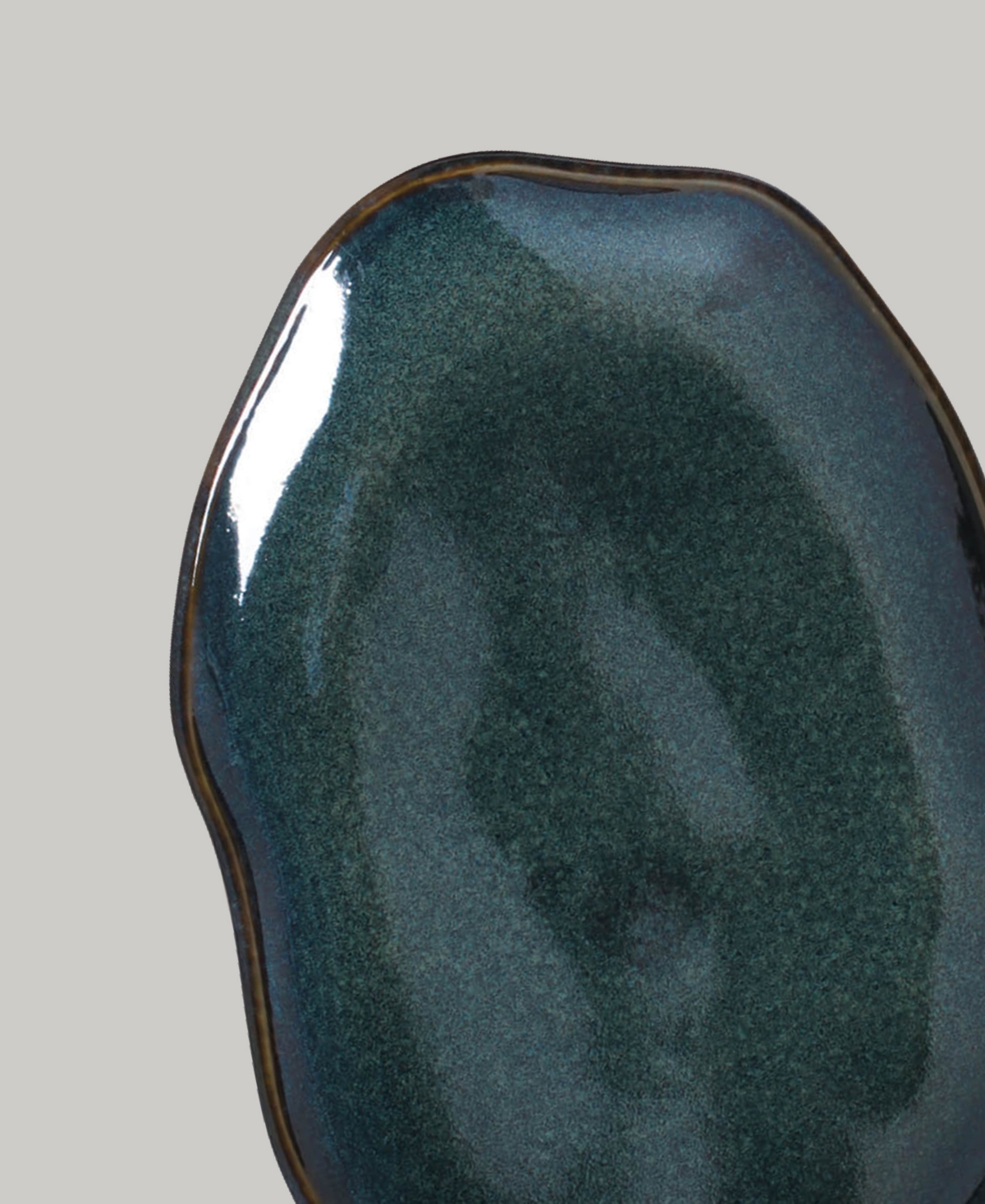 Porto Brasil Medium Shallow 11" Oval Platters, Set Of 4 In Oceano