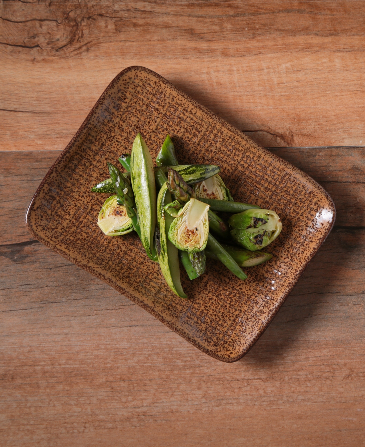 Porto Brasil 7" Stoneware Rectangular Juta Platters, Set Of 4 In Dijon