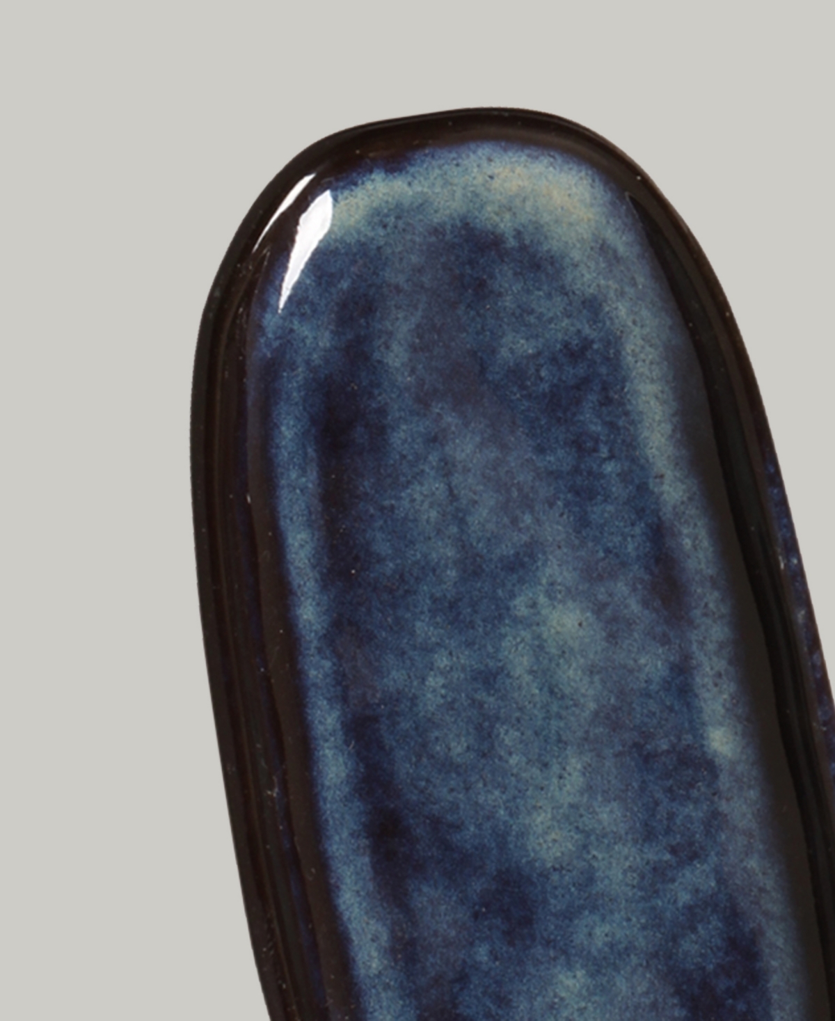 Porto Brasil Stoneware Shallow Oval Platters, Set Of 4 In Denim