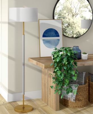 Hudson & Canal 61.5" Metal Simone 2-Light Floor Lamp