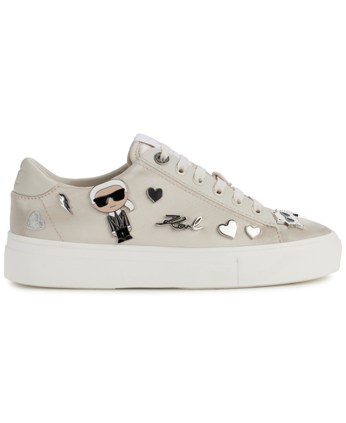 Karl Lagerfeld Paris Women's Cate Pins Lace-Up Sneakers