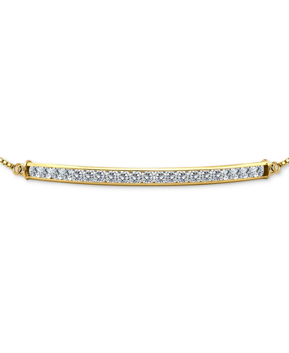 GIANI BERNINI CUBIC ZIRCONIA BAR BOLO BRACELET, CREATED FOR MACY'S 