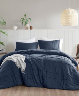 Porter Pleated 3-Pc. Comforter Set, Queen
