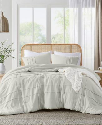Porter Pleated 3-Pc. Duvet Cover Set, California King