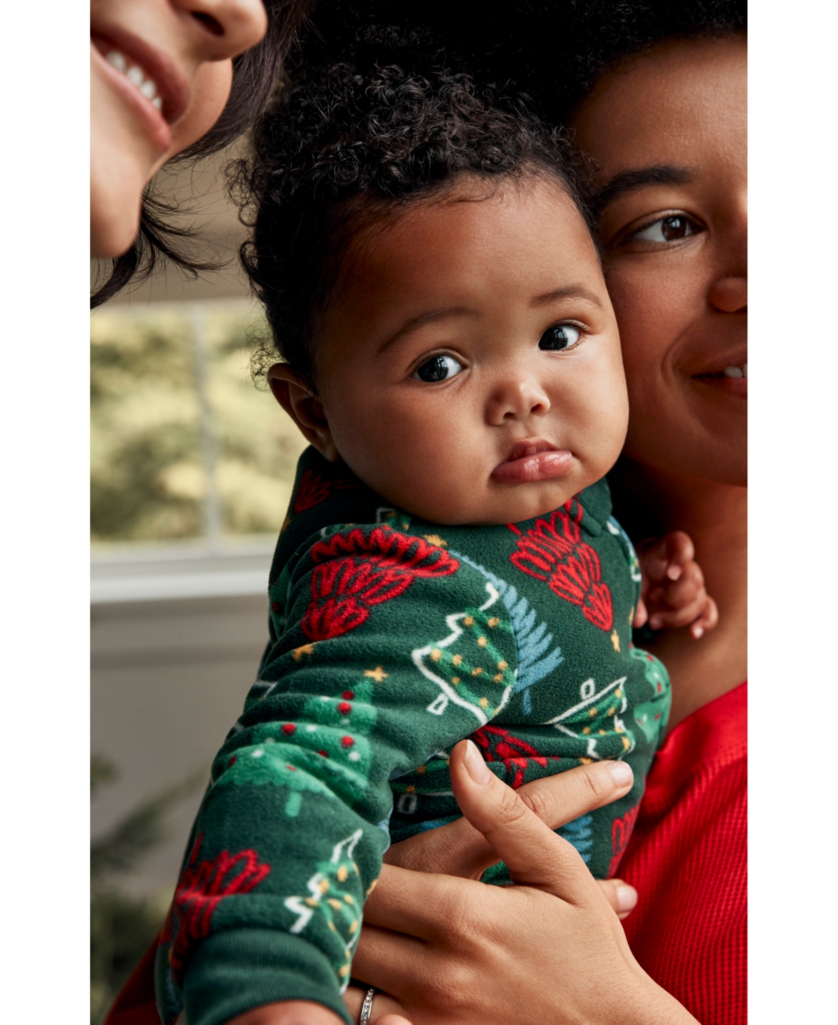 Carter's Baby One-Piece Christmas Tree Fleece Footed Pajamas