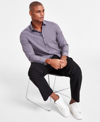 Alfani - Men's Alfatech Regular-Fit Performance Stretch Button-Down Shirt