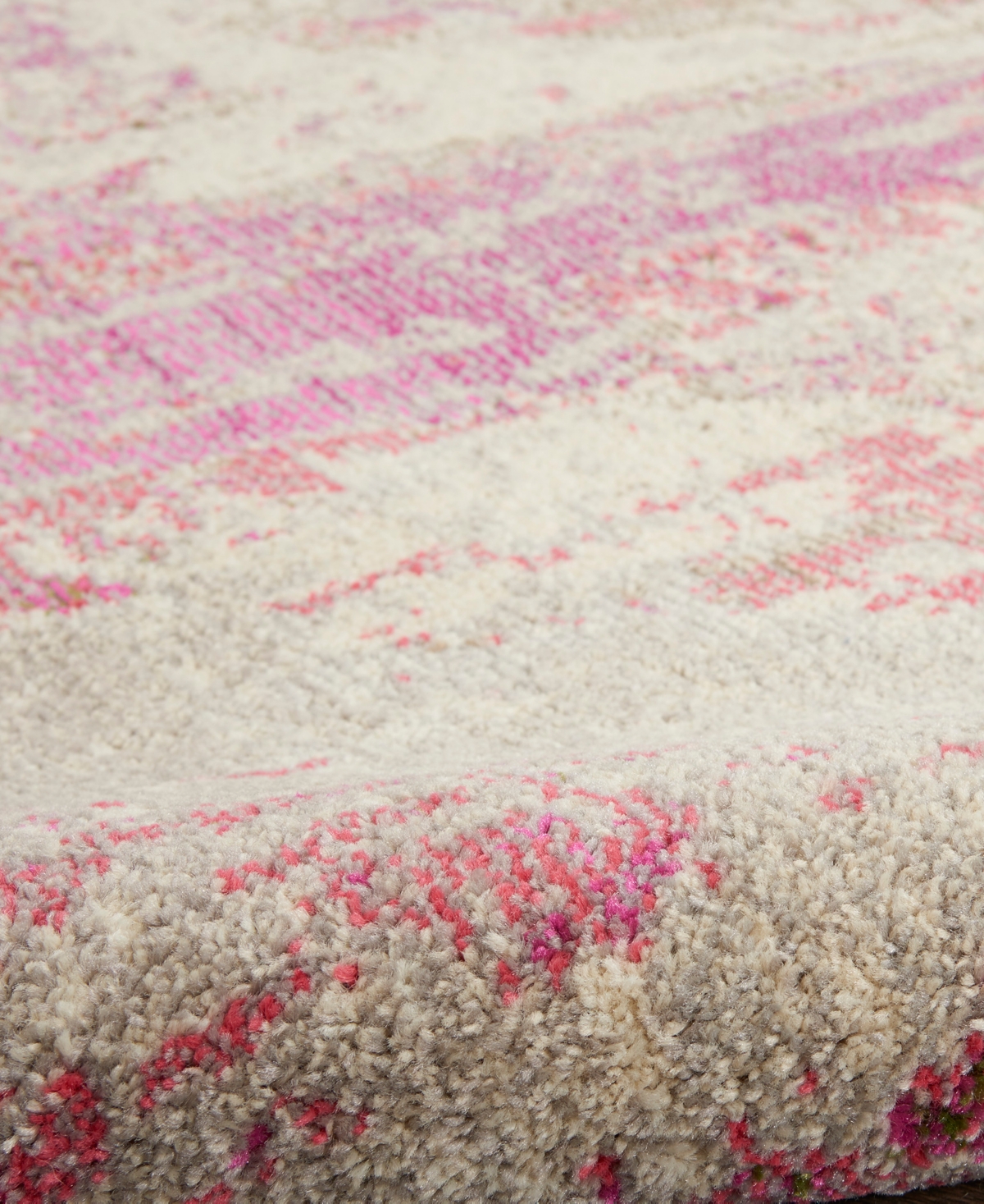 Nourison Home Celestial Ces02 2'2"x7'6" Runner Area Rug In Ivory,pink