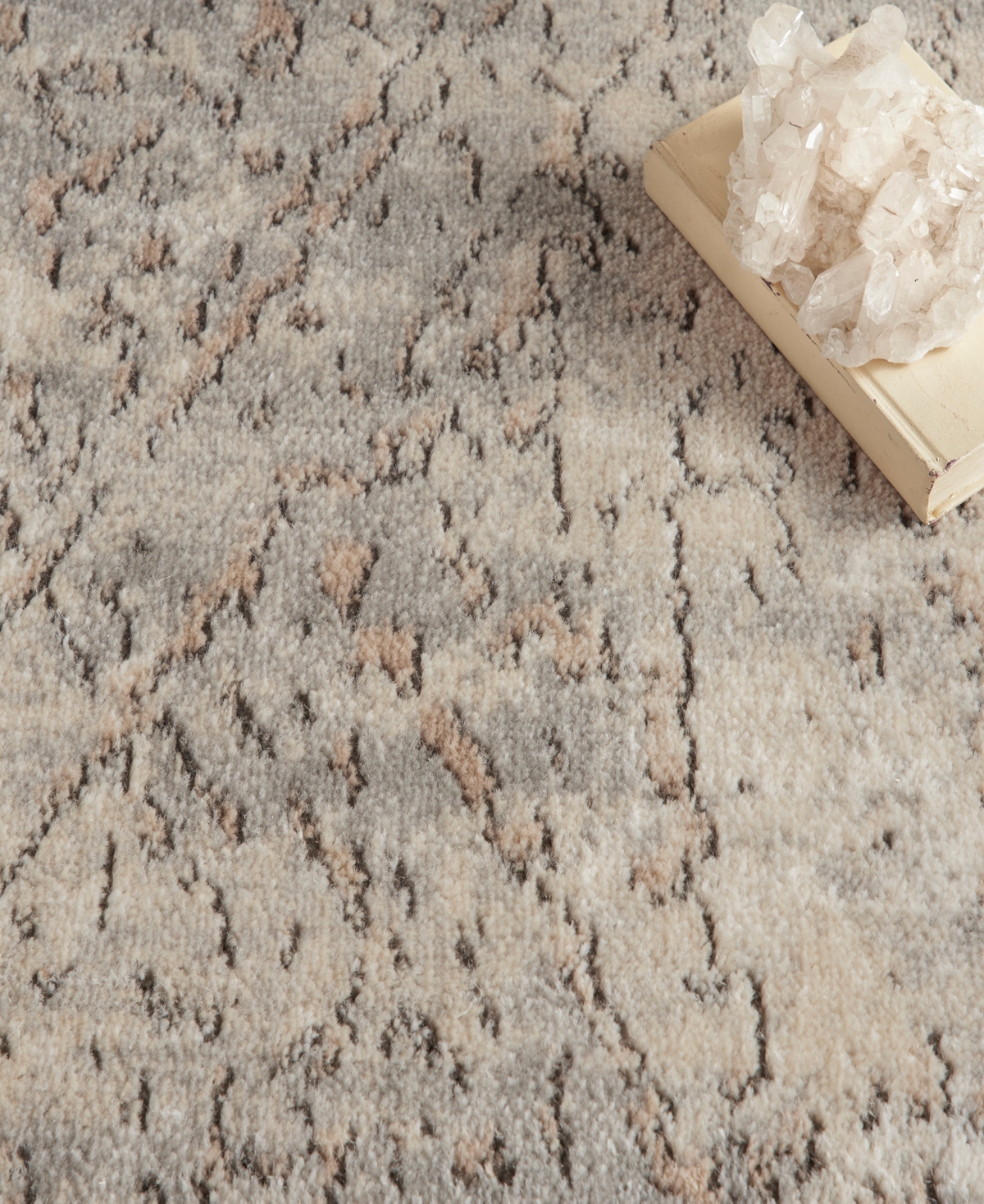 Nourison Home Quarry Qua03 5'3"x7'3" Area Rug In Beige,gray