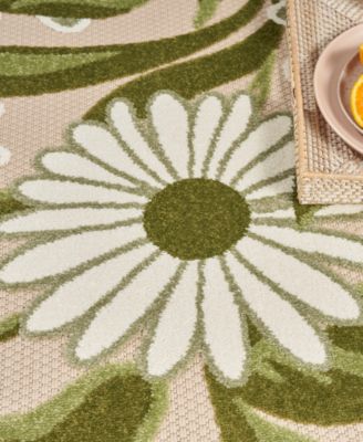 Aloha ALH33 5'3"x5'3" Round Area Rug