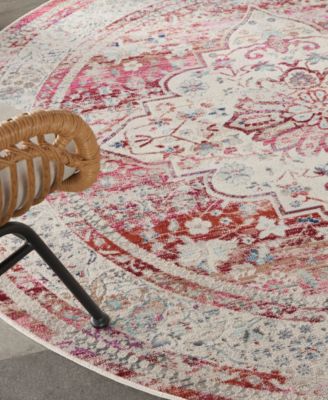 Vintage Kashan VKA07 6'x6' Round Area Rug