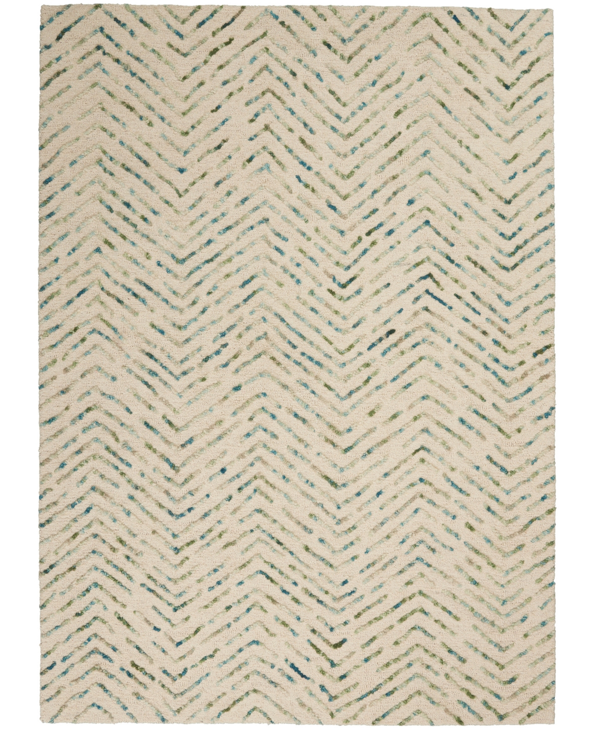 Nourison Home Colorado Clr02 3'9"x5'9" Area Rug In Ivory,moss