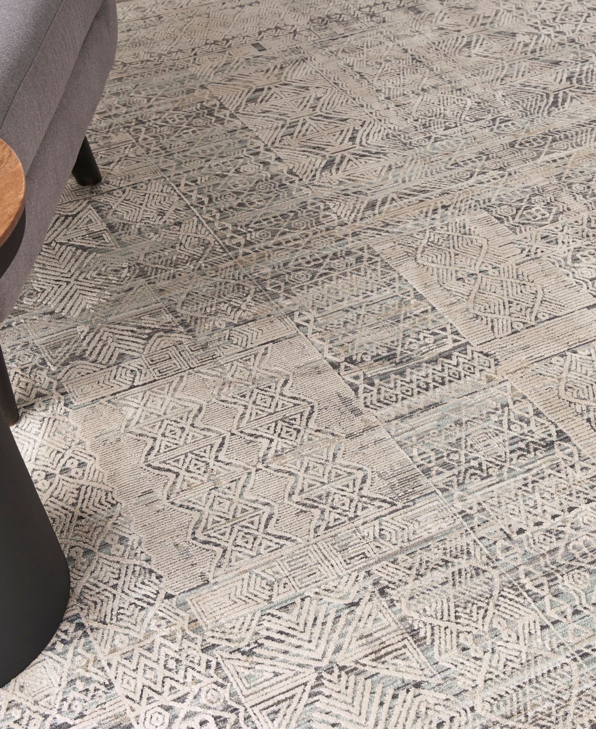 Nourison Home Lynx Lnx06 7'10"x10'1" Area Rug In Ivory,blue
