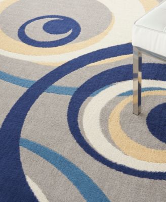 Nourison Home Grafix Grf21 Rug Collection In Gray