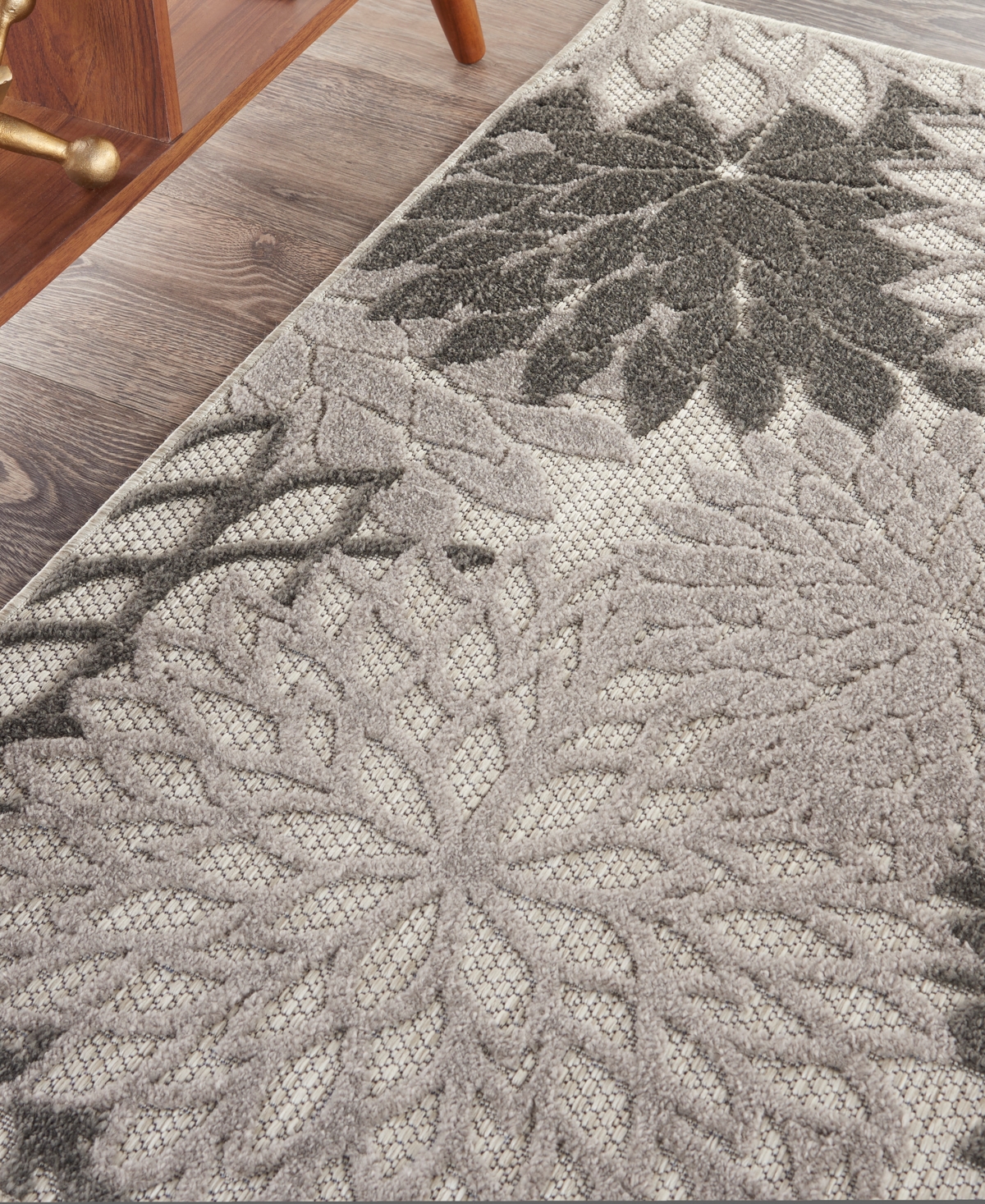 Nourison Home Aloha Alh05 3'x5' Area Rug In Silver,gray