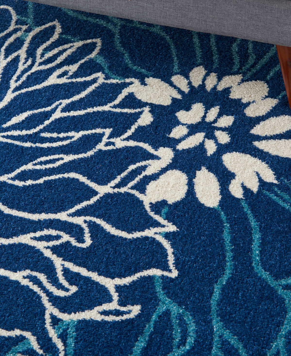 Nourison Home Passion Psn17 3'9"x5'9" Area Rug In Navy,ivory