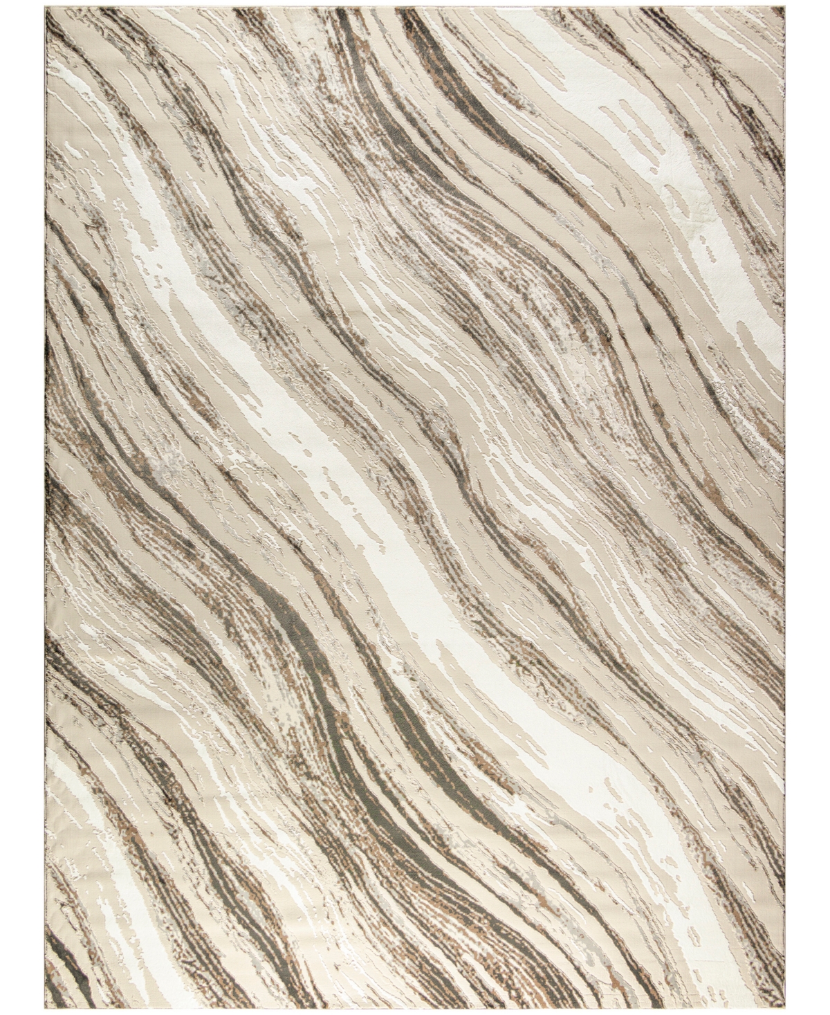 Nourison Home Trends Sut05 7'10"x9'10" Area Rug In Beige,gray