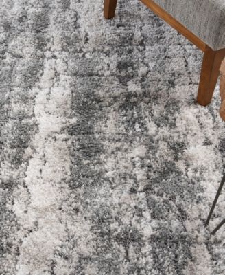 Nourison Home Dreamy Shag Drs01 Rug Collection In Ivory,gray