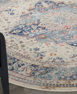 Vintage Kashan VKA07 6'x6' Round Area Rug