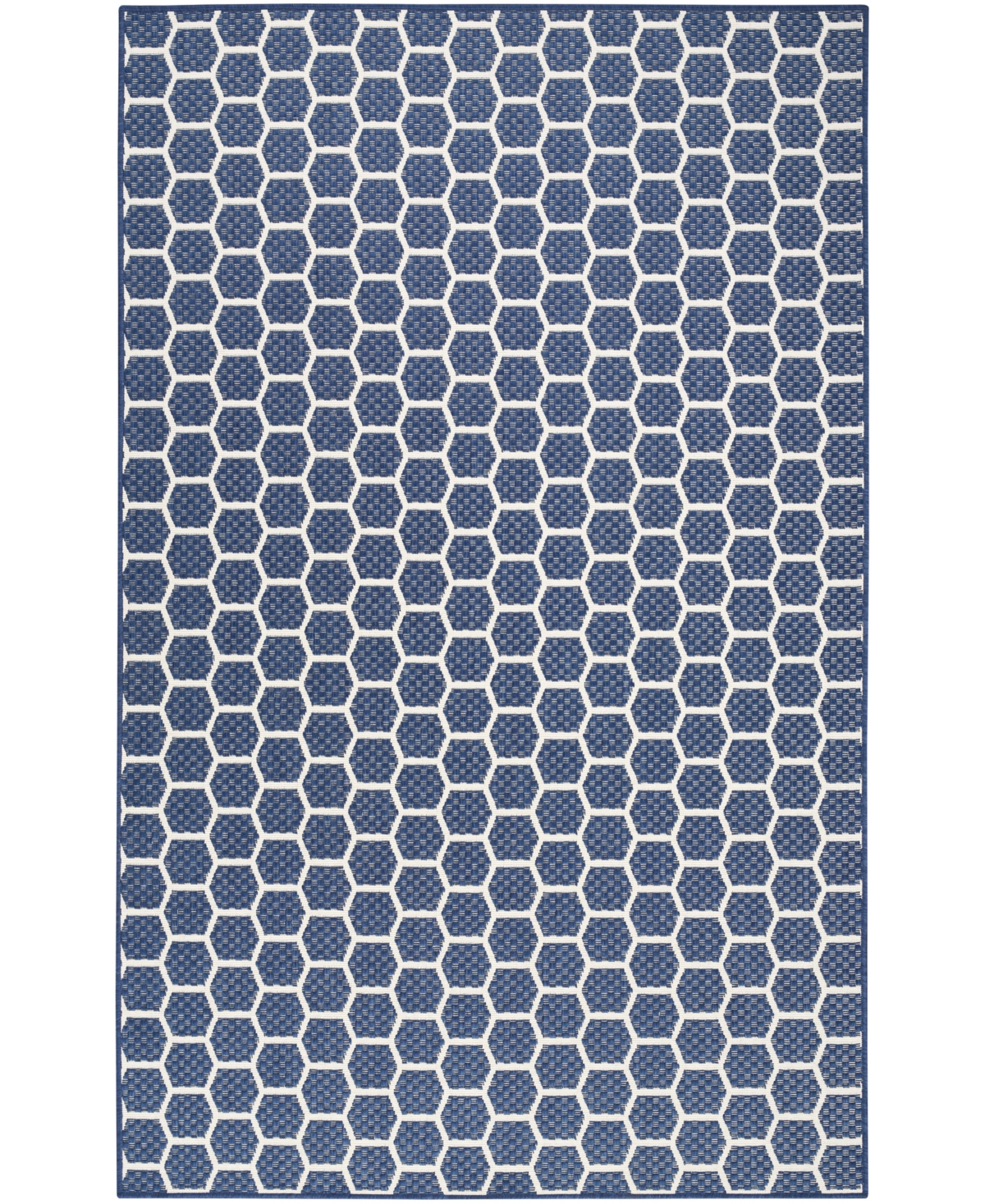 Nourison Home Twist Reversible Tws01 6'x9' Area Rug In Navy