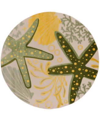 Aloha ALH24 5'3"x5'3" Round Area Rug