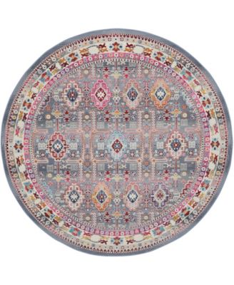 Vintage Kashan VKA05 6'x6' Round Area Rug