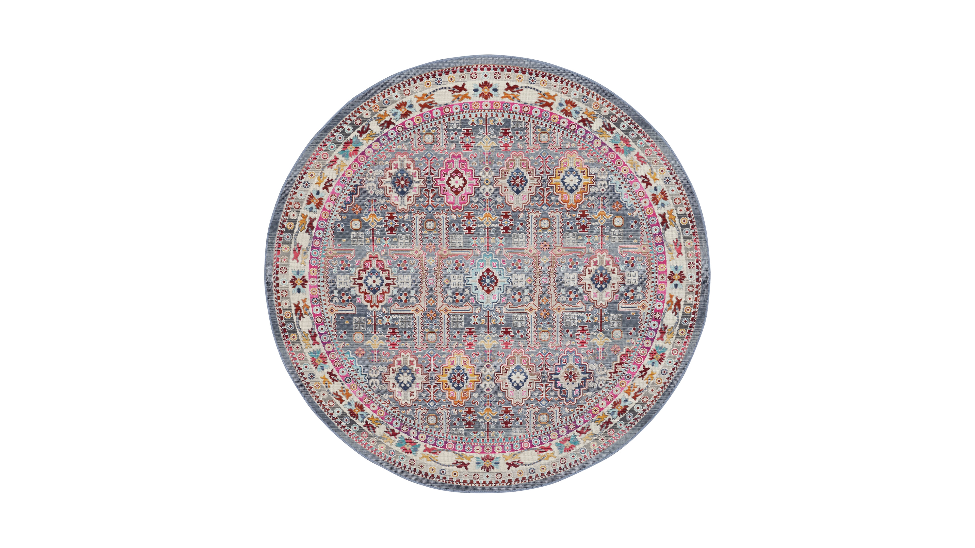 Nourison Home Vintage Kashan VKA05 6'x6' Round Area Rug