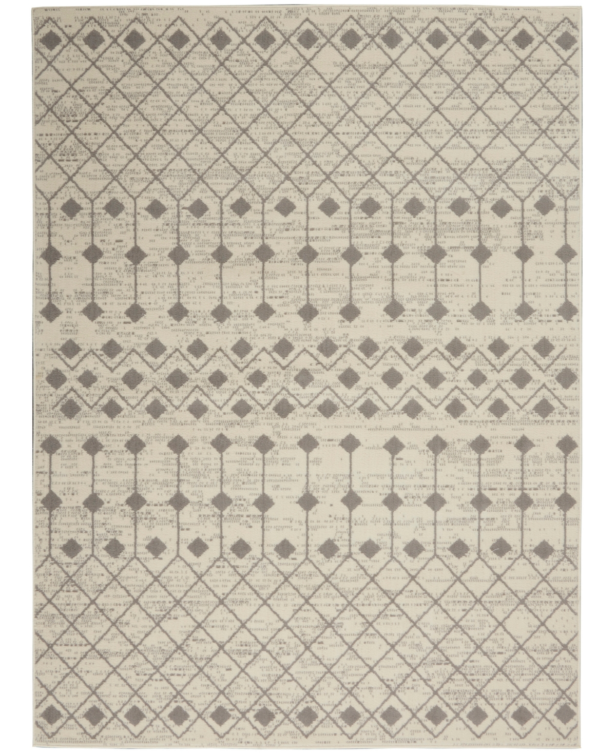 Nourison Home Grafix Grf37 3'9"x5'9" Area Rug In Ivory,gray