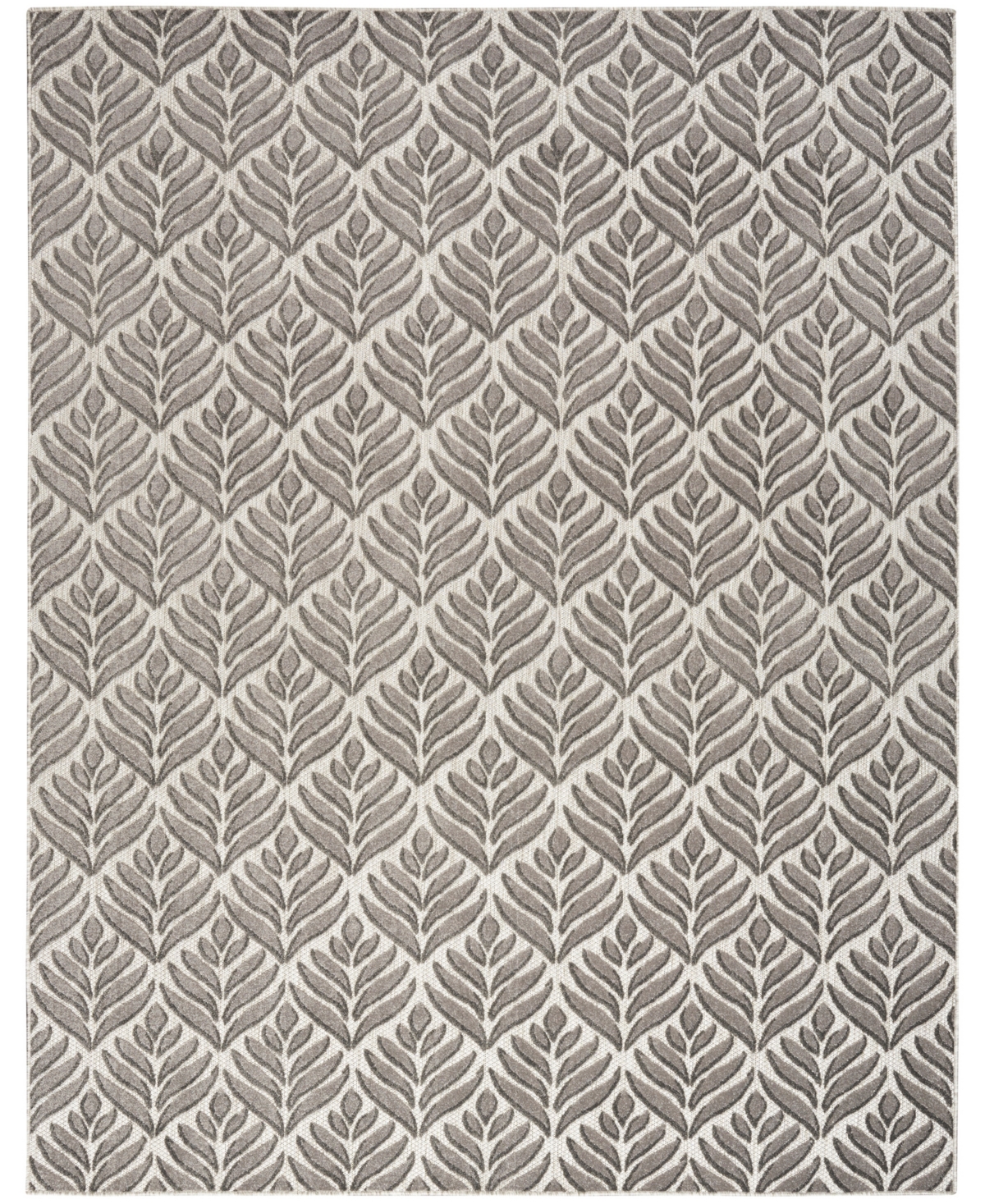 Nourison Home Aloha Alh35 3'6"x5'6" Area Rug In Charcoal