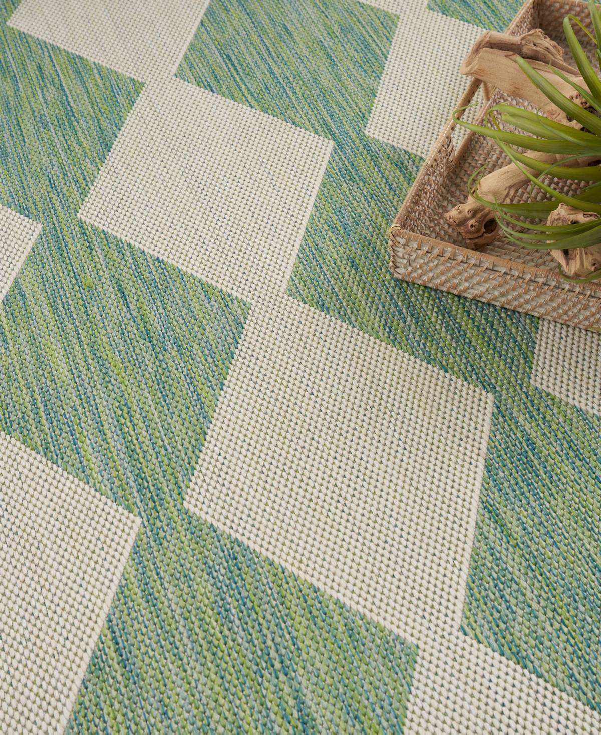 Nourison Home Positano Pos04 7'x10' Area Rug In Green