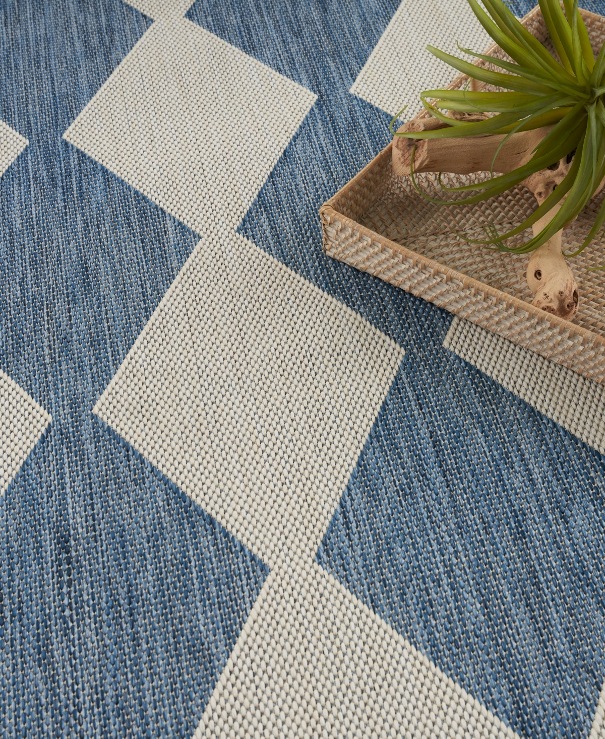 Nourison Home Positano Pos04 4'x6' Area Rug In Blue