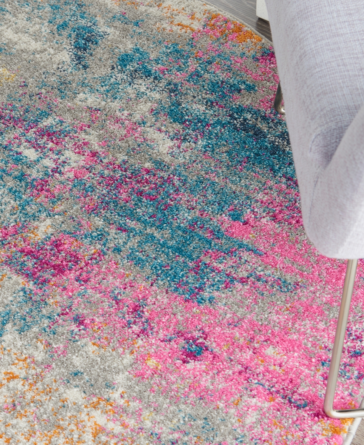 Nourison Home Passion Psn36 5'x5' Round Area Rug In Multi