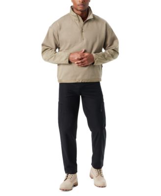 Men's Regular-Fit Convertible Hood 1/4-Zip Sweatshirt