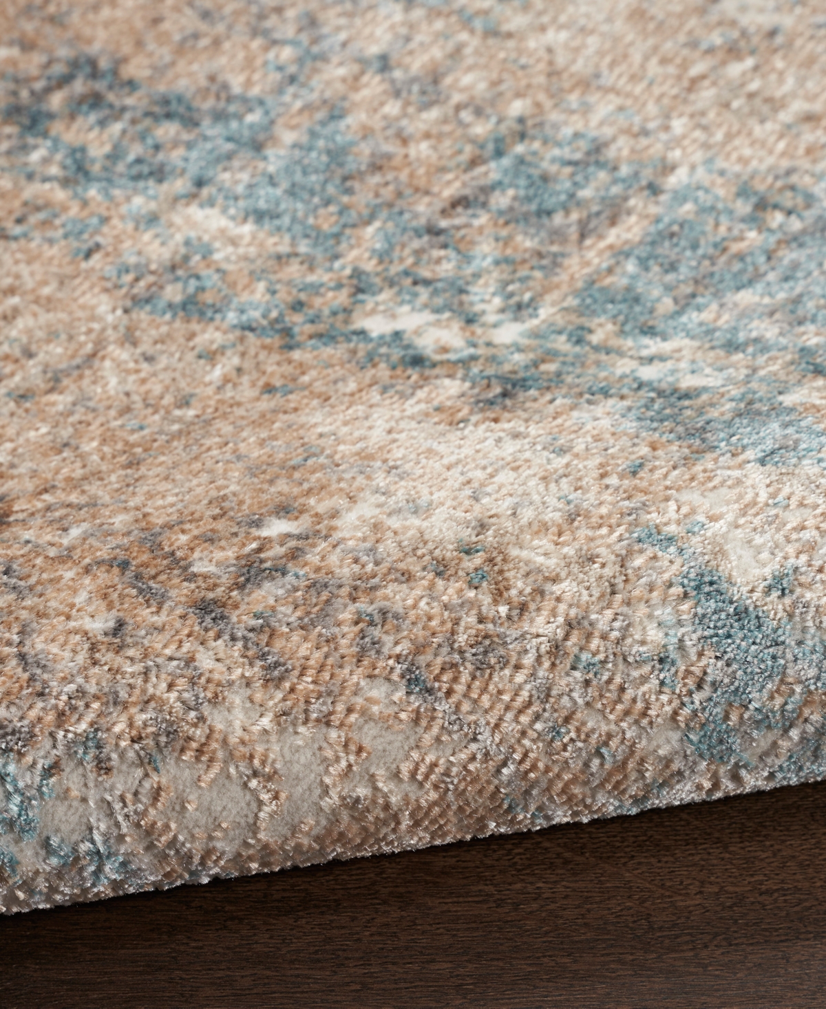 Nourison Home Glitz Glz06 2'3"x7'6" Runner Area Rug In Taupe