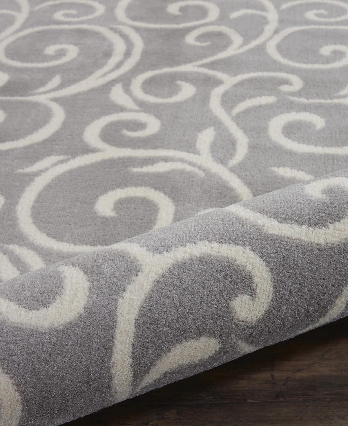 Nourison Home Grafix Grf19 3'9"x5'9" Area Rug In Gray