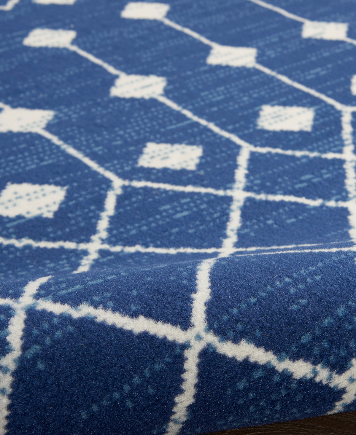 Nourison Home Grafix Grf37 5'3"x7'3" Area Rug In Navy