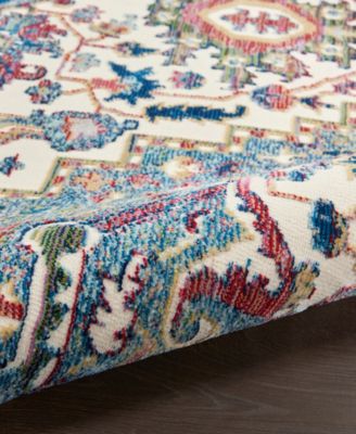 Nourison Home Ankara Global Anr15 Rug Collection In Ivory,navy