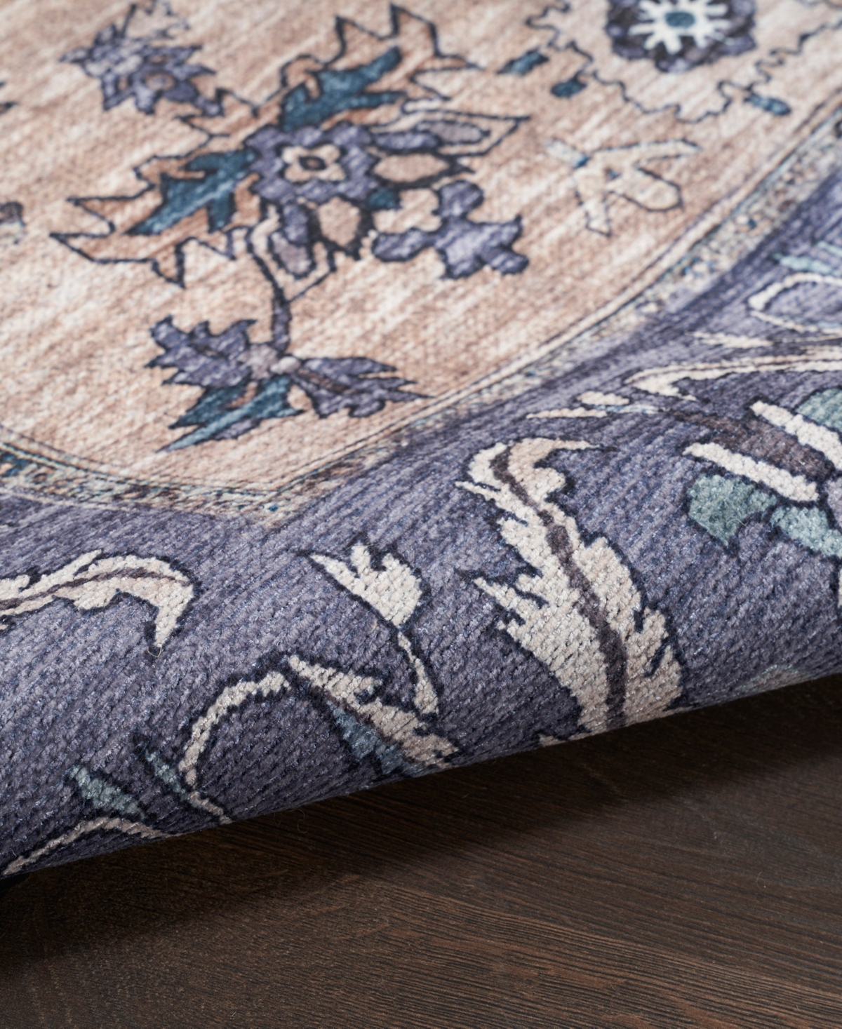 Nourison Home Grand Washables Grw03 4'x6' Area Rug In Teal