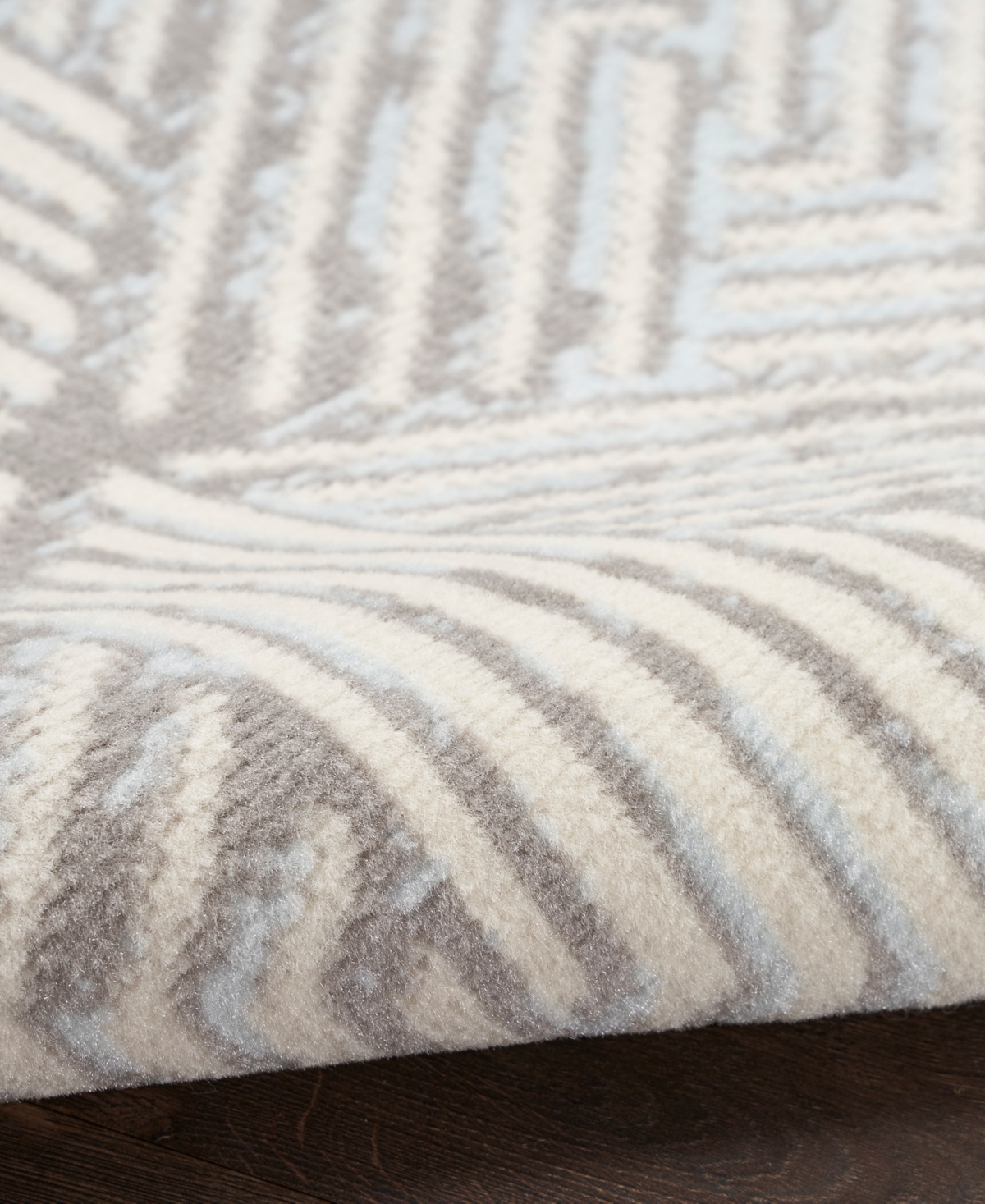 Nourison Home Grafix Grf39 5'3"x7'3" Area Rug In Gray