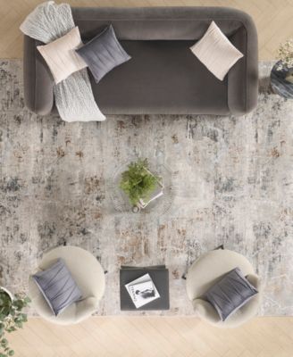 Nourison Home Glitz Glz23 Rug Collection In Gray,multi
