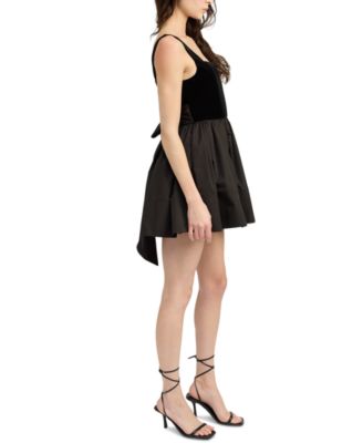 mckenna mini dress Cinq A Sept Women's Mckenna Faux Leather Mini Dress - Blue - Size 4