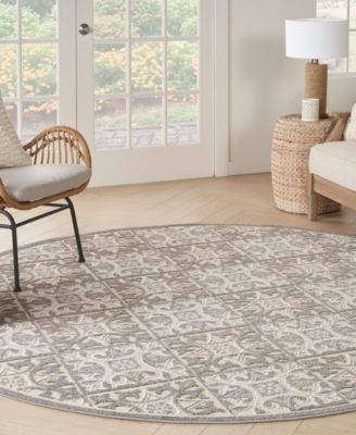 Aloha ALH34 7'10"x7'10" Round Area Rug