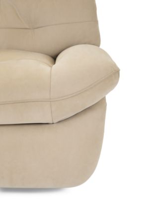 Bovell Fabric Power Swivel Glide Recliner, Created for Macy's