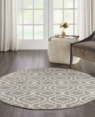 Jubilant JUB19 5'3"x5'3" Round Area Rug