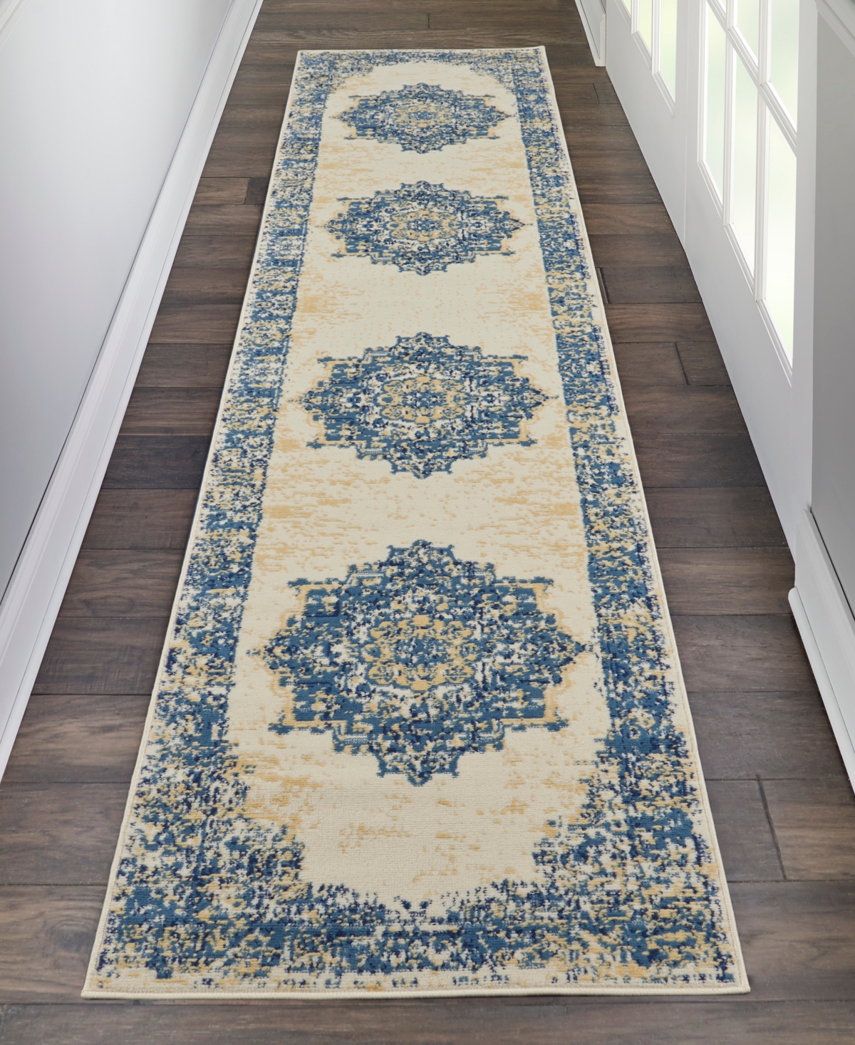 Nourison Home Grafix Grf14 2'3"x12' Runner Area Rug In Multi