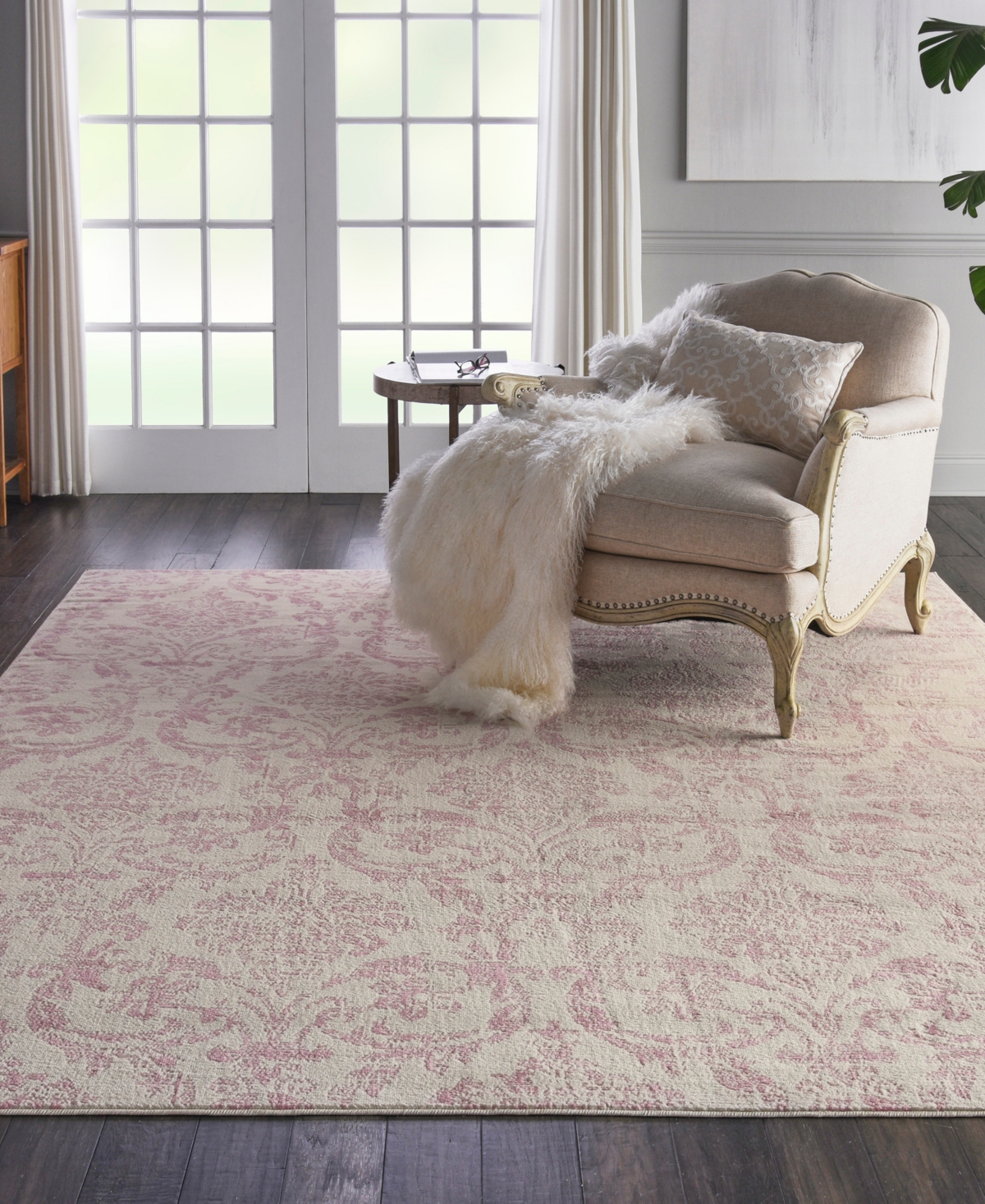 Nourison Home Jubilant Jub09 7'x10' Area Rug In Ivory,pink