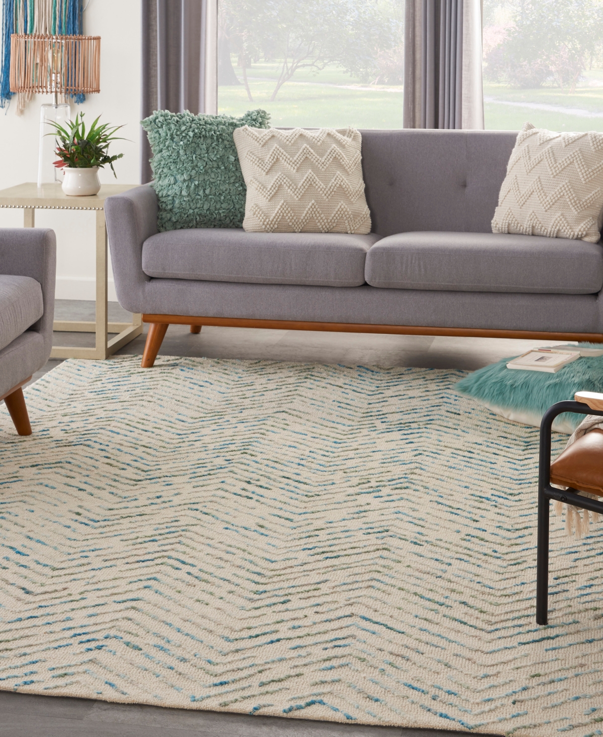 Nourison Home Colorado Clr02 8'3x11'6 Area Rug In Ivory,moss