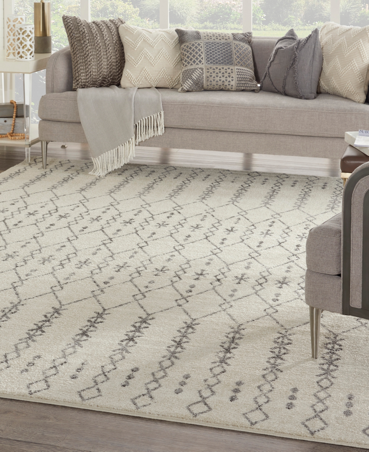 Nourison Home Passion Psn40 8'x10' Area Rug In Ivory,gray